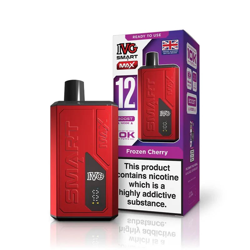 IVG Smart Max 10K Disposable Pod Kit - Eliquid Base - Frozen Cherry